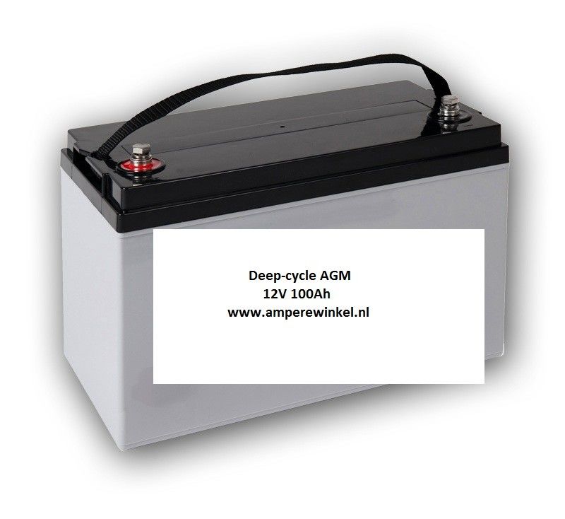 Dierbare Notebook Oven Beaut 100Ah AGM Deep-cycle Semi-tractie accu 12V / 10 uur / 1600 Cycli! -  Amperewinkel